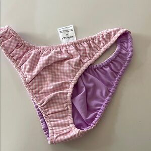 Pink Checkered Bikini Bottom